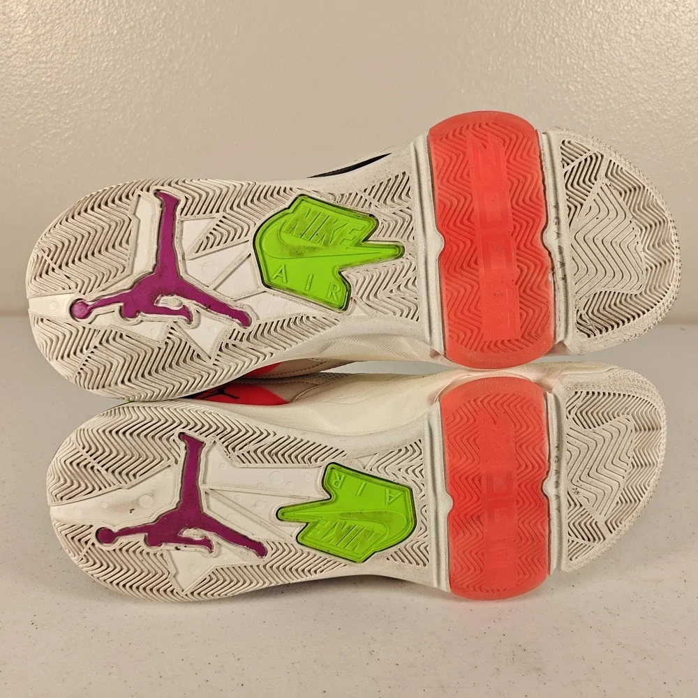 Nike Air Jordan Zoom 92 Sail Men Sz 14 Shoes Black White Basketball CK9183-100